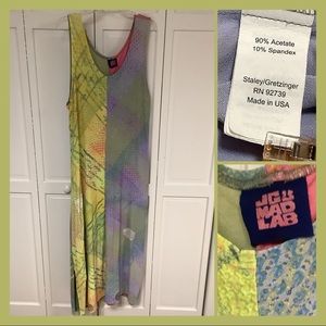 Staley/Gretzinger JG’s MAD LAB Rare artsy wearable art dress jumper Made in USA